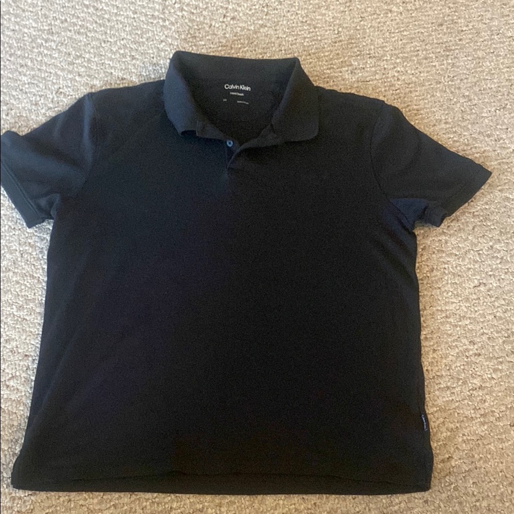 Calvin Klein Men's Black Polo Shirt